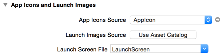 App Icons and Launch Images (Xcode)