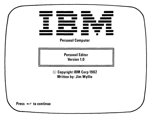 IBM Personal Editor 1.0